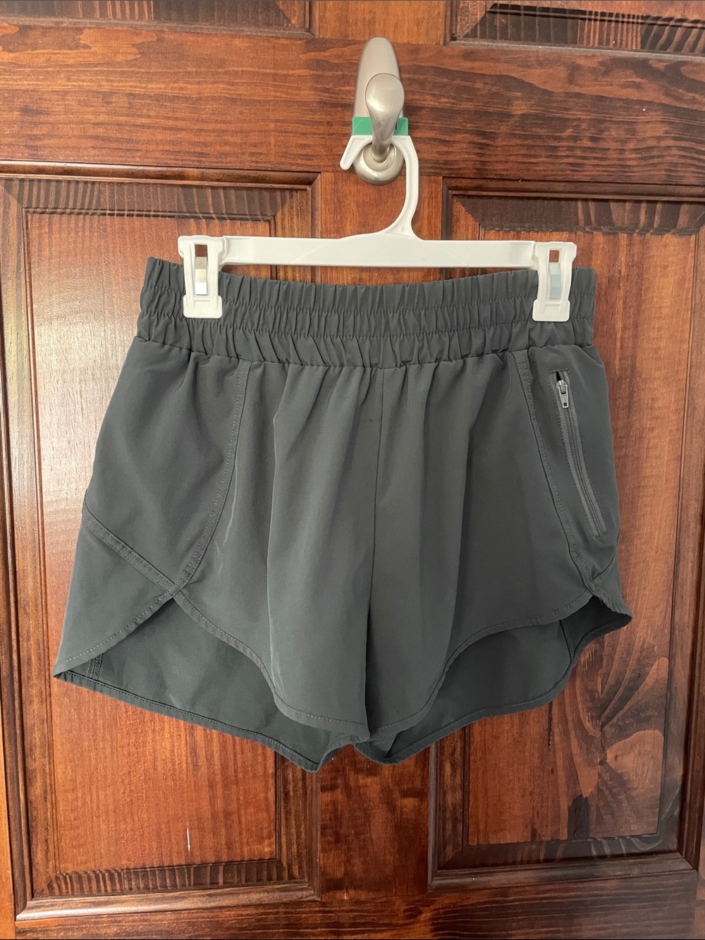 Women's Athletic Running Shorts - Charcoal gray